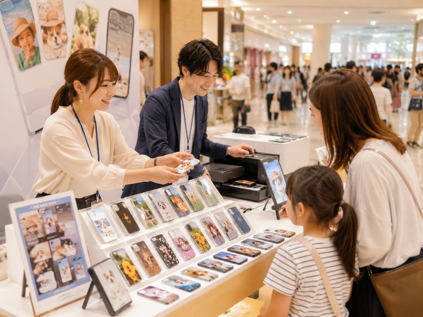 家族連れで賑わうイベント会場